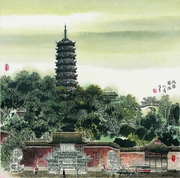 Cao renrong Suzhou Park Chi chino antiguo Pinturas al óleo